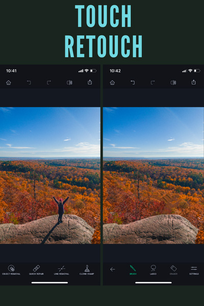 ios app Touch ReTouch