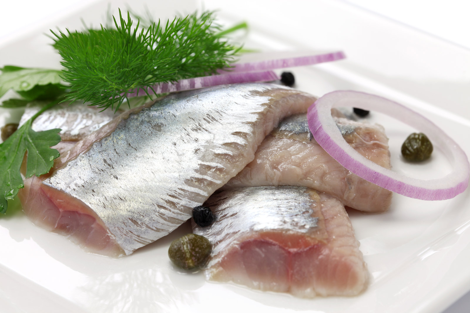 Traditional Danish dishes Pickled Herring
