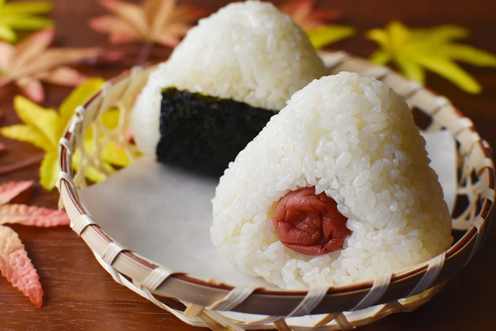 Traditional Japanese snack food Onigiri