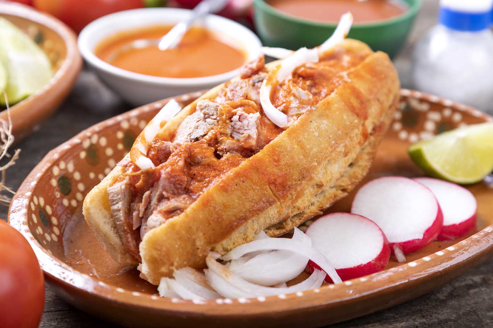 Traditional Mexican Dishes Torta Ahogada