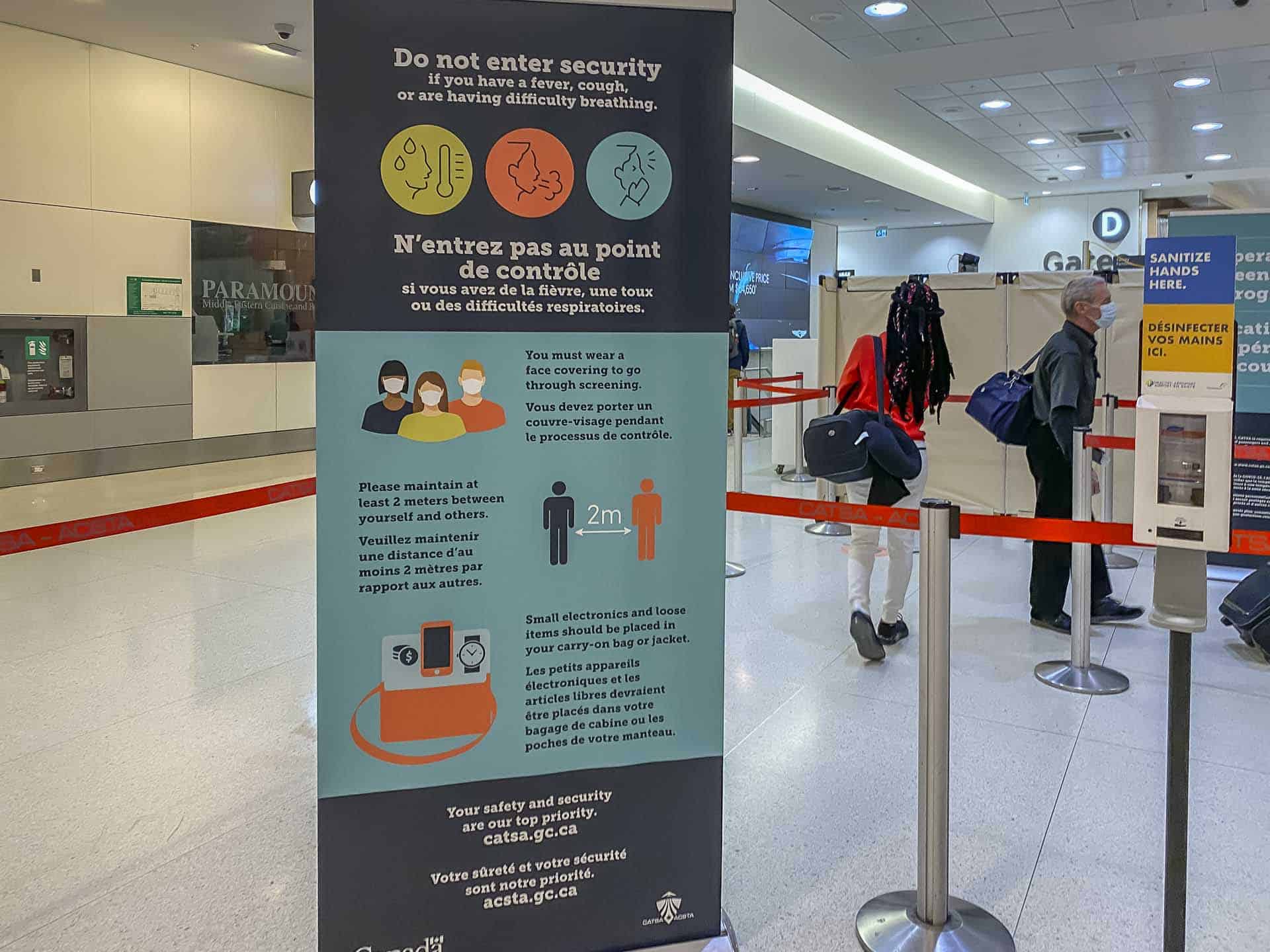 Airport Security is different during COVID-19