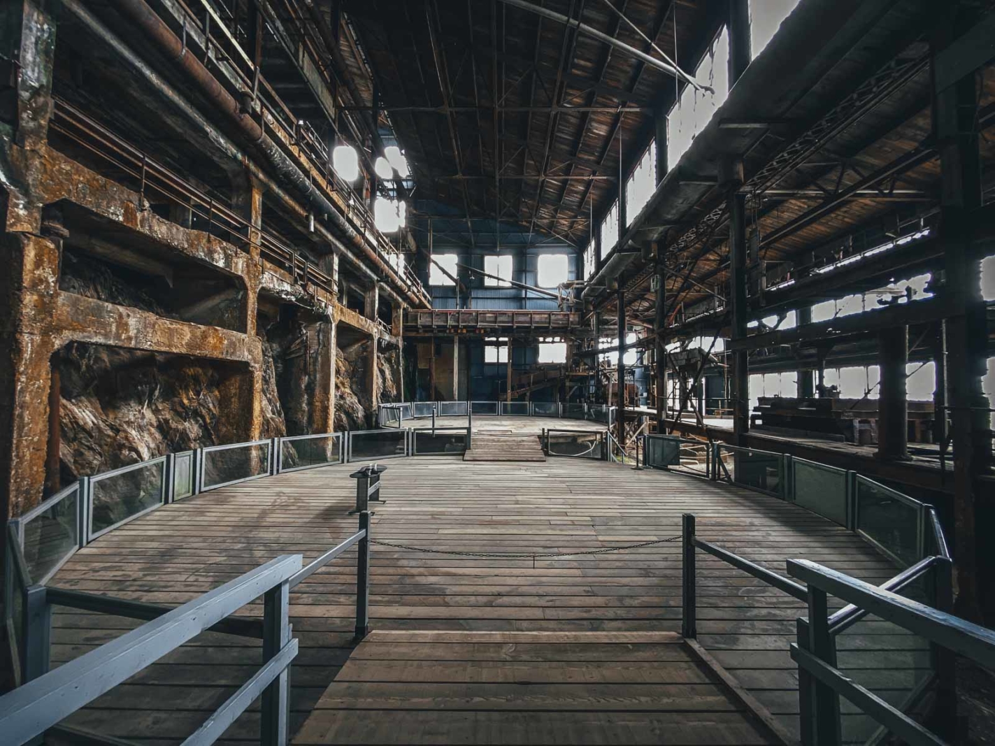 Inside the Britannia Mine near Squamish