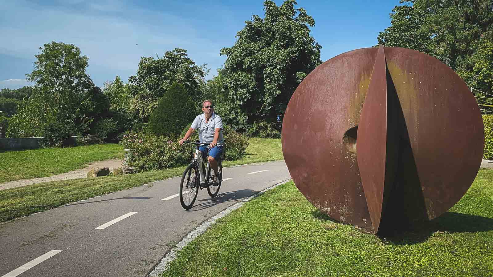 cycling in basel switzerland art trail