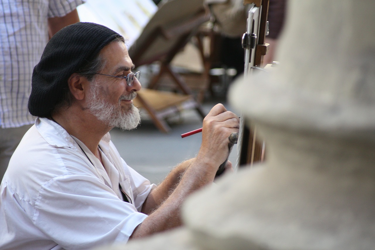 The artists of San Lorenzo, Tuscany