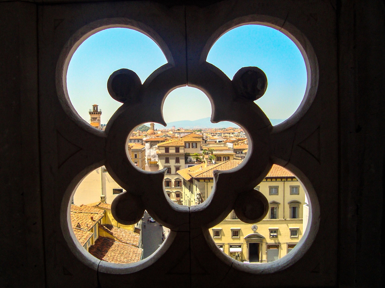 The view over Florence Italy