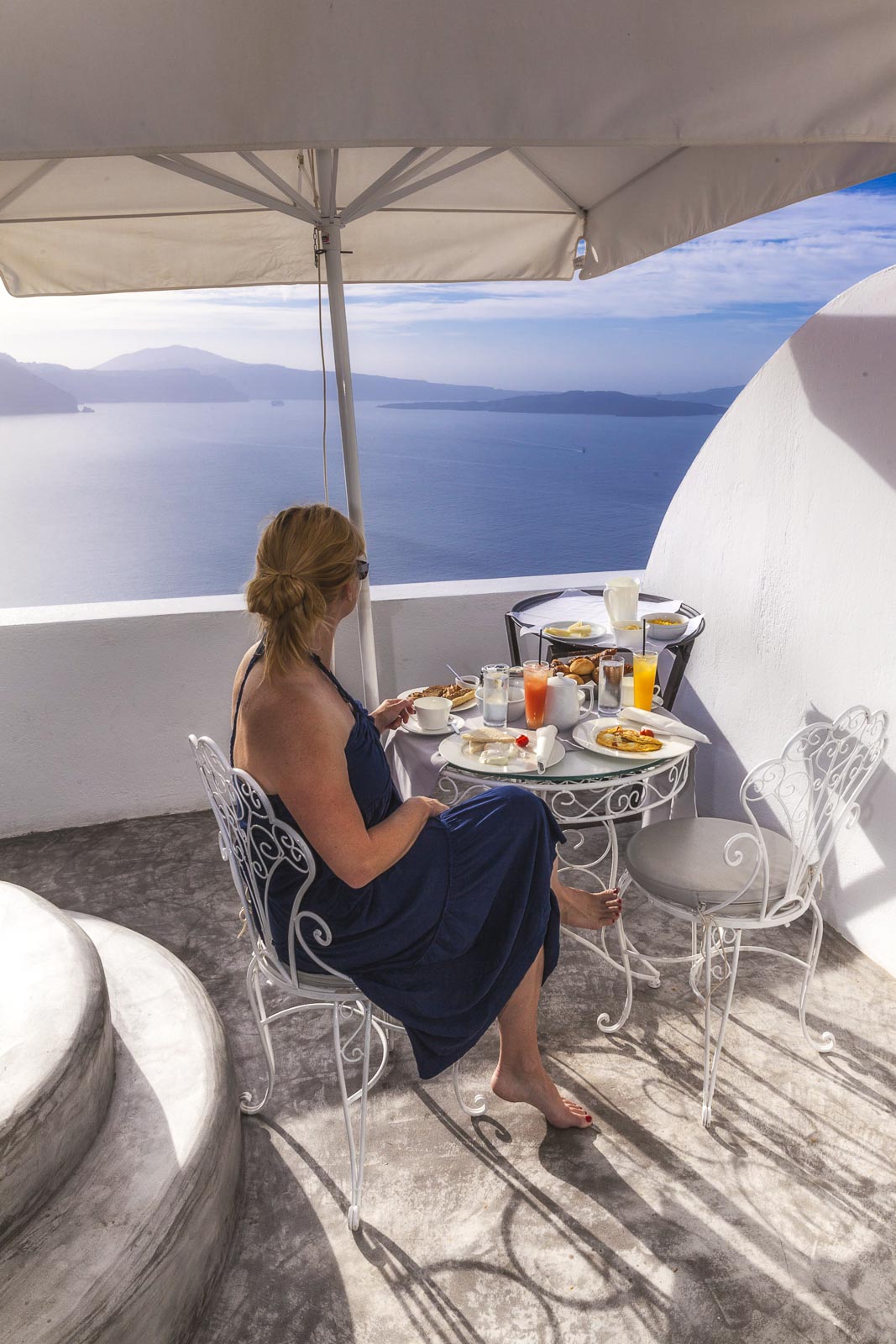 View from Andronis Luxury Suites in Oia Santorini