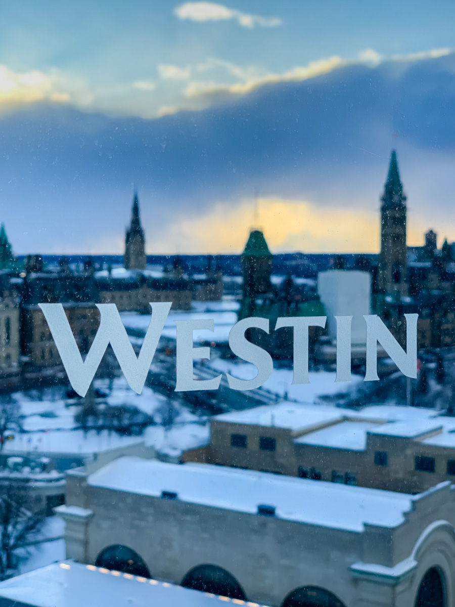 Westin Hotel for Winterlude in Ottawa
