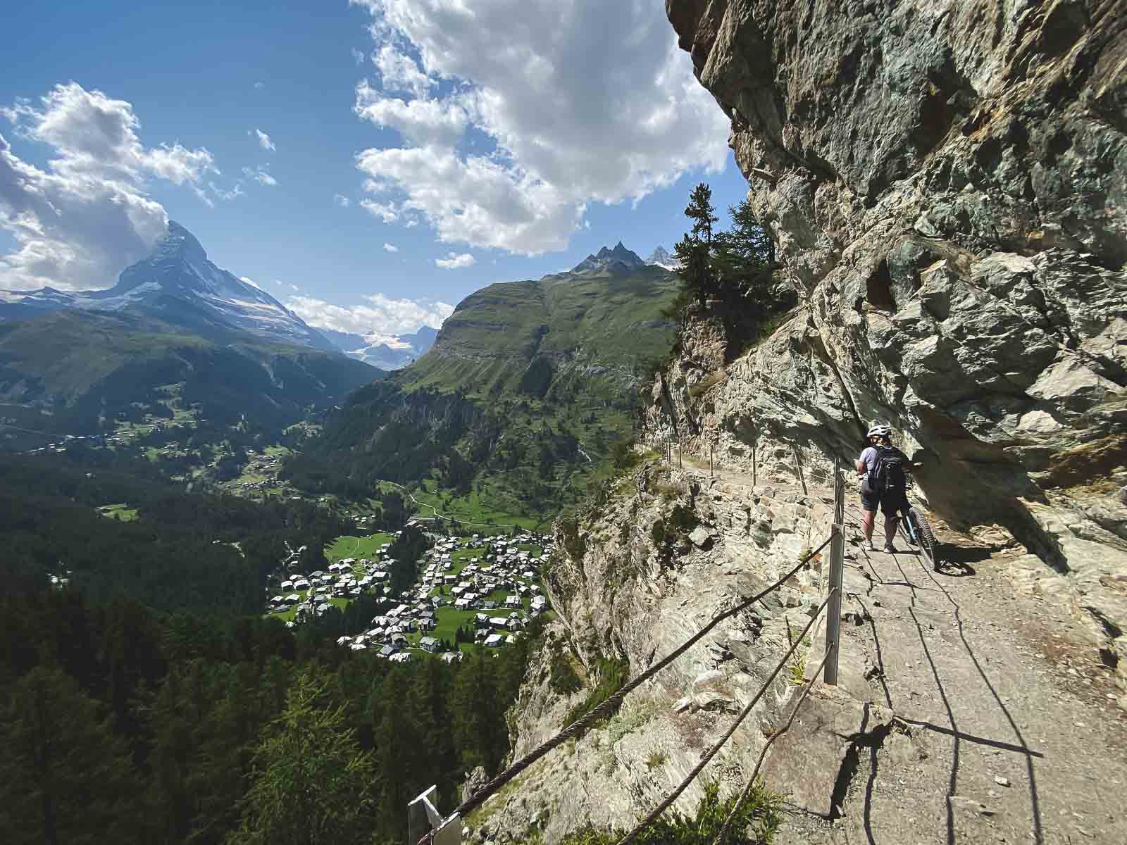 Oberer Hohenweg Trail in Zermatt