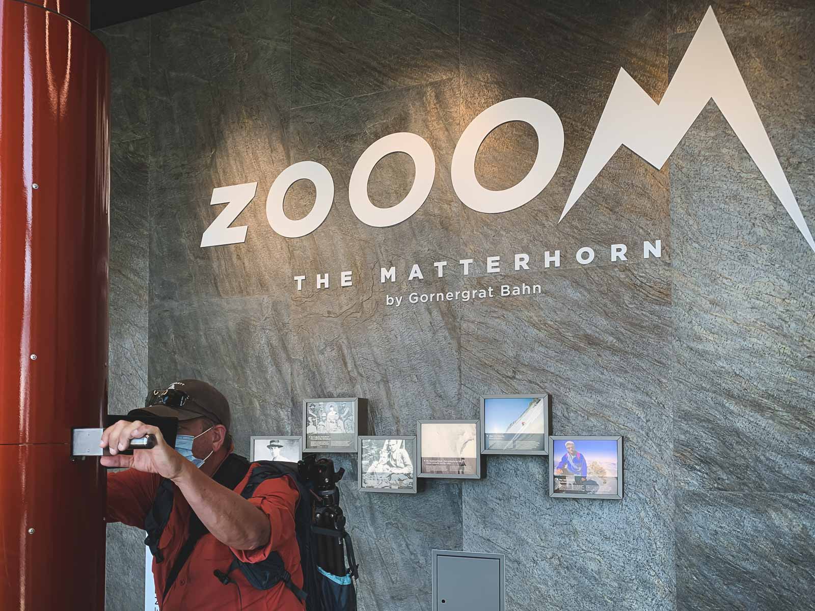 Zooom at Gornergrat in Zermatt Switzerland