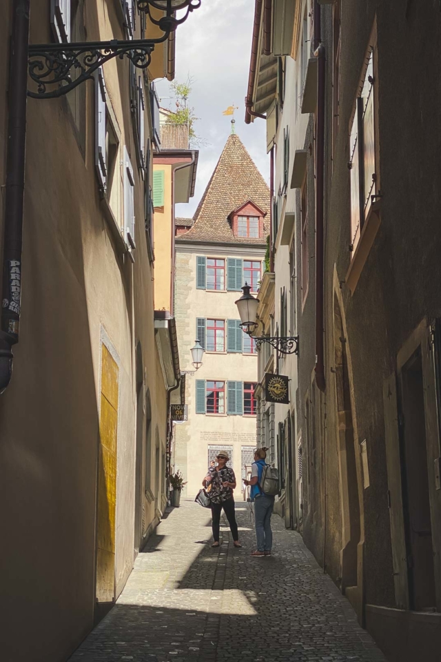 Alleyways of Altstadt in Zurich