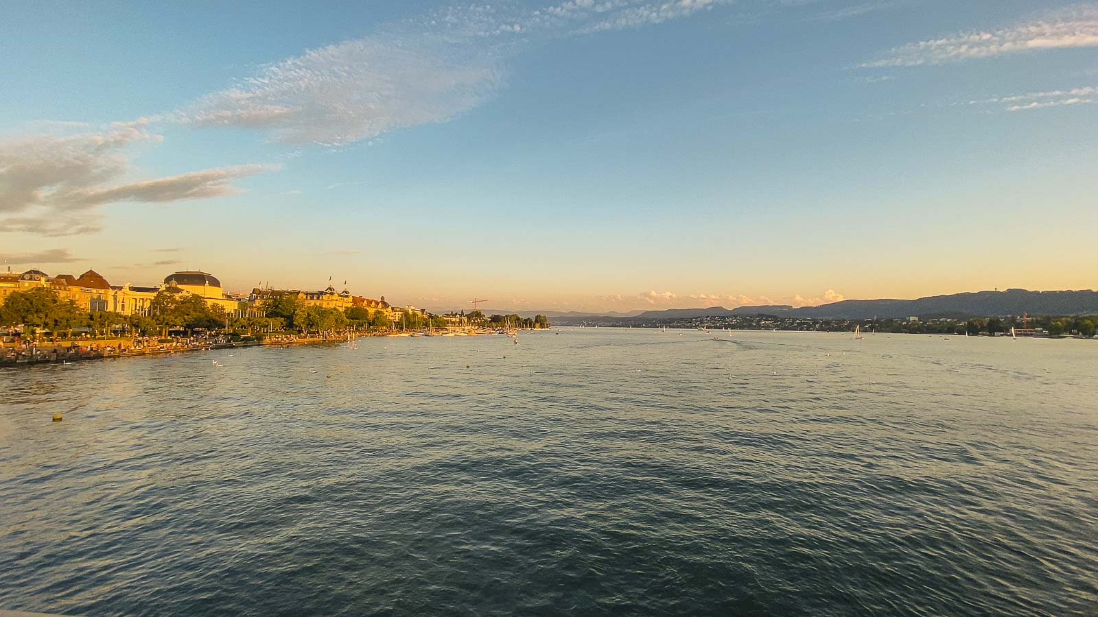 Sunset over Lake Zurich