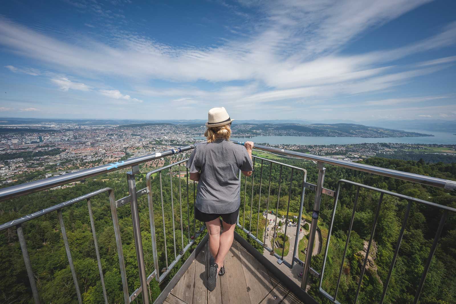 View over Zurich from Uetliberg