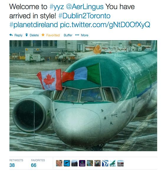 Aer Lingus toronto to dublin
