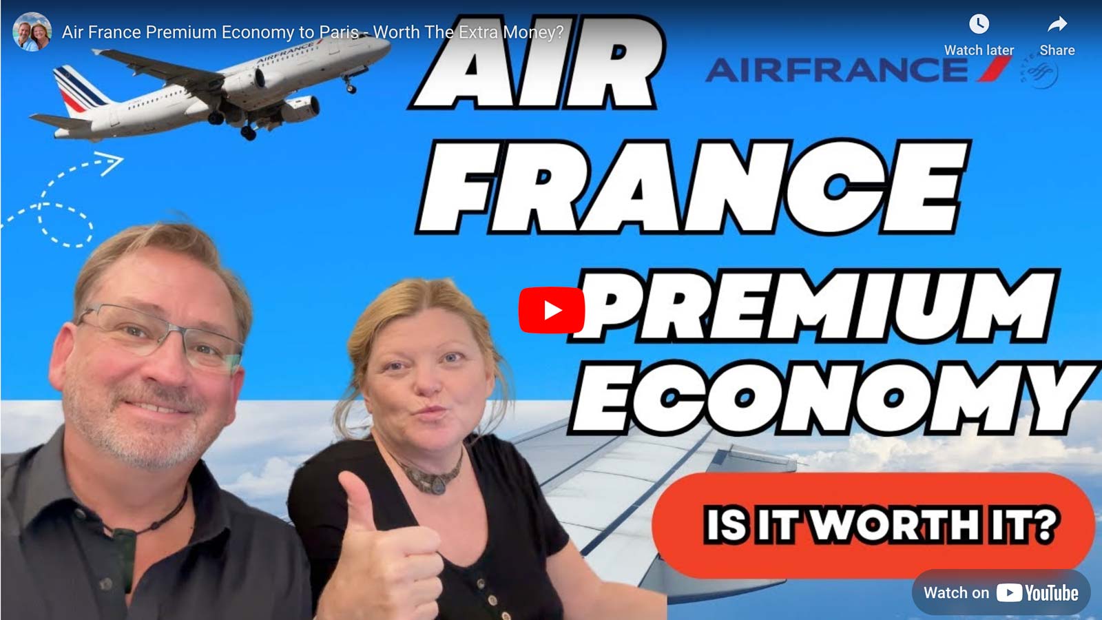 Air France Premium Economy video