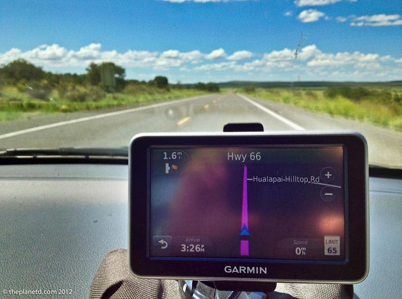 visiting Arizona route 66 on GPS