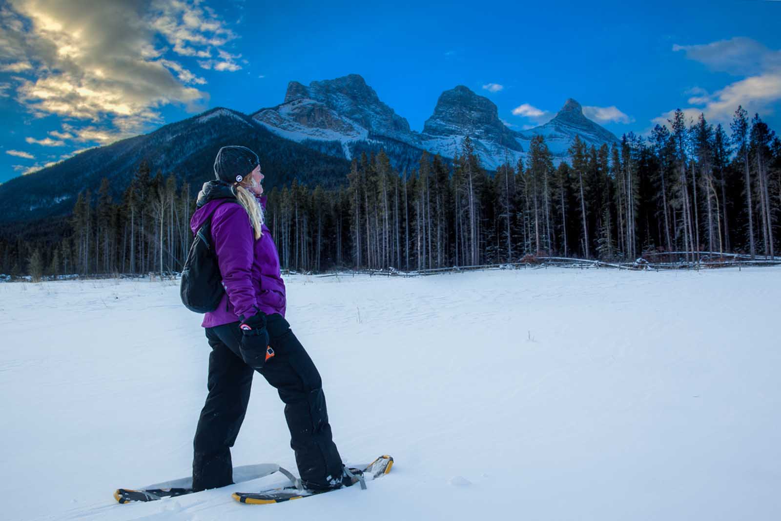things to do in alberta snowshoe in canmore