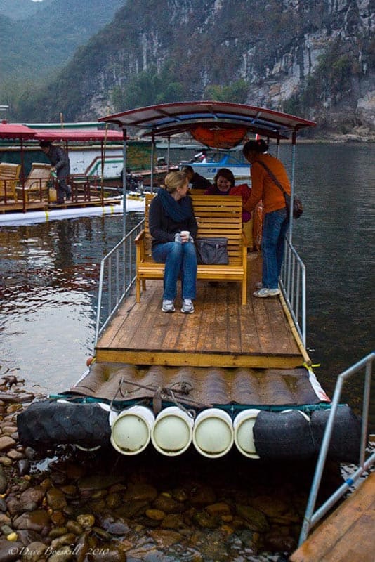 bamboo rafting li river china our raft