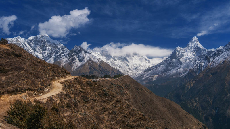 base camp trek photos mountains