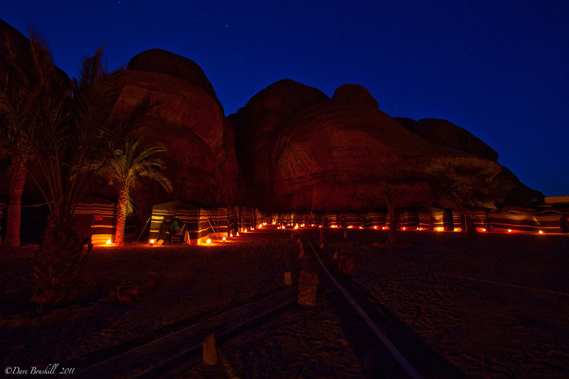 bedouin camping wadi rum night