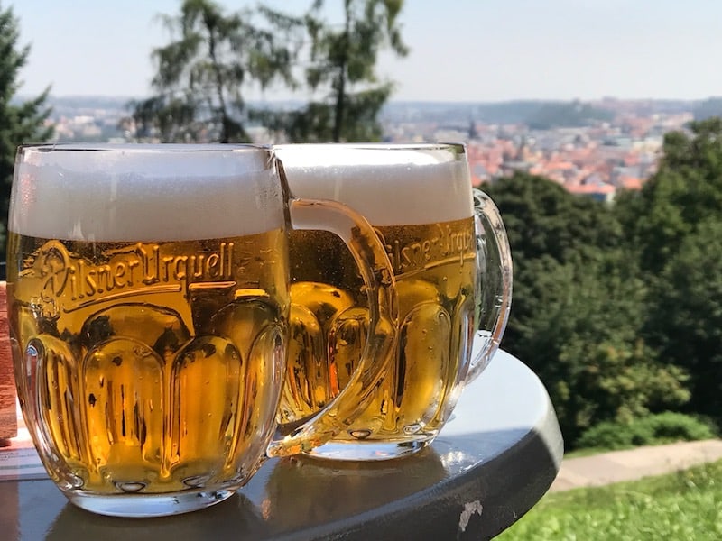 beer in Prague - Restaurant Nebozízek