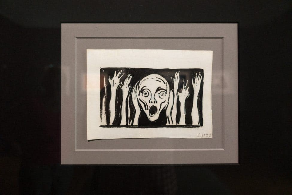 The Scream by Edvard Much in Bergen, Norway