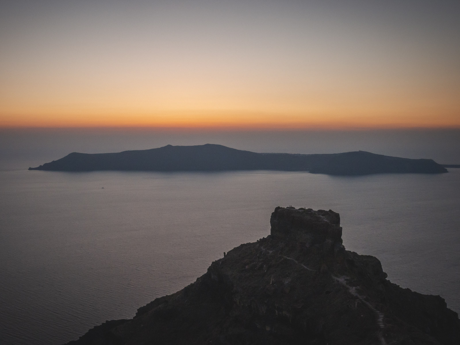 best things to do in Santorinini Hiking out to Skaros Rock 