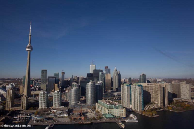 skyline view of Toronto