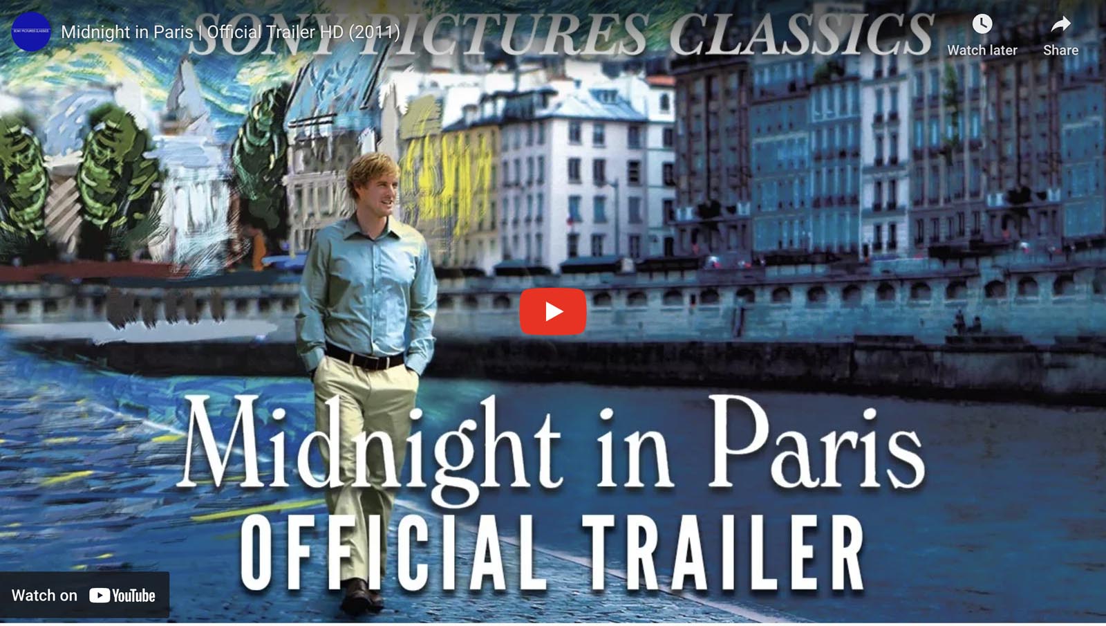best travel movies midnight in paris