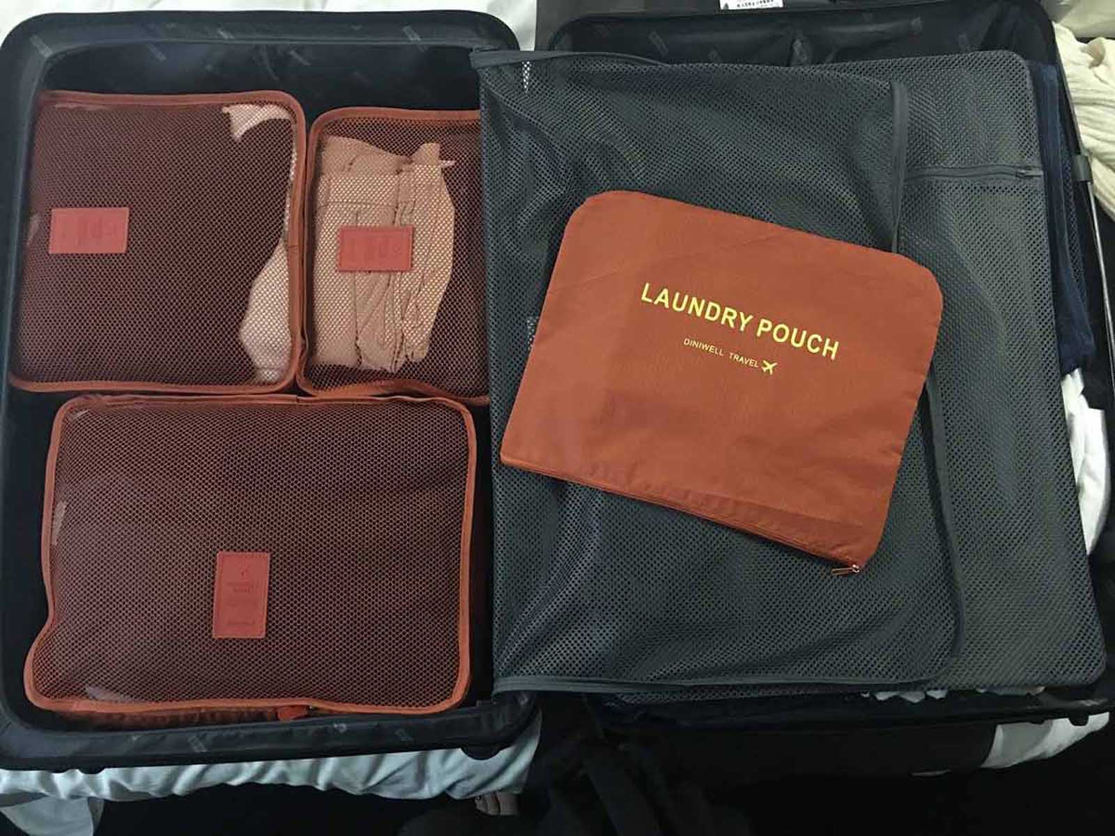 Buy Travel Underwear Organizer Bag, Lightweight Double Layer Large