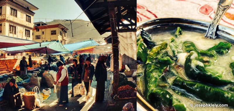 fresh markets in bhutan