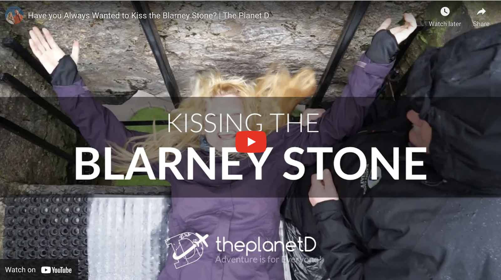 kissing the blarney stone video