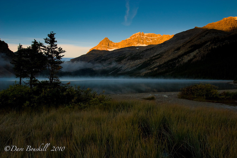 Morning light Bow Lake in Banff, Alberta: Snapshot Sunday