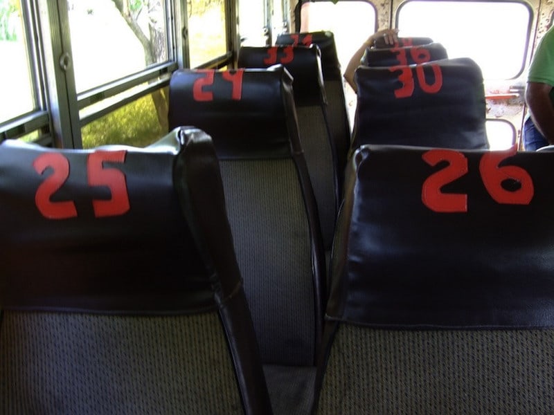 bus travel seats