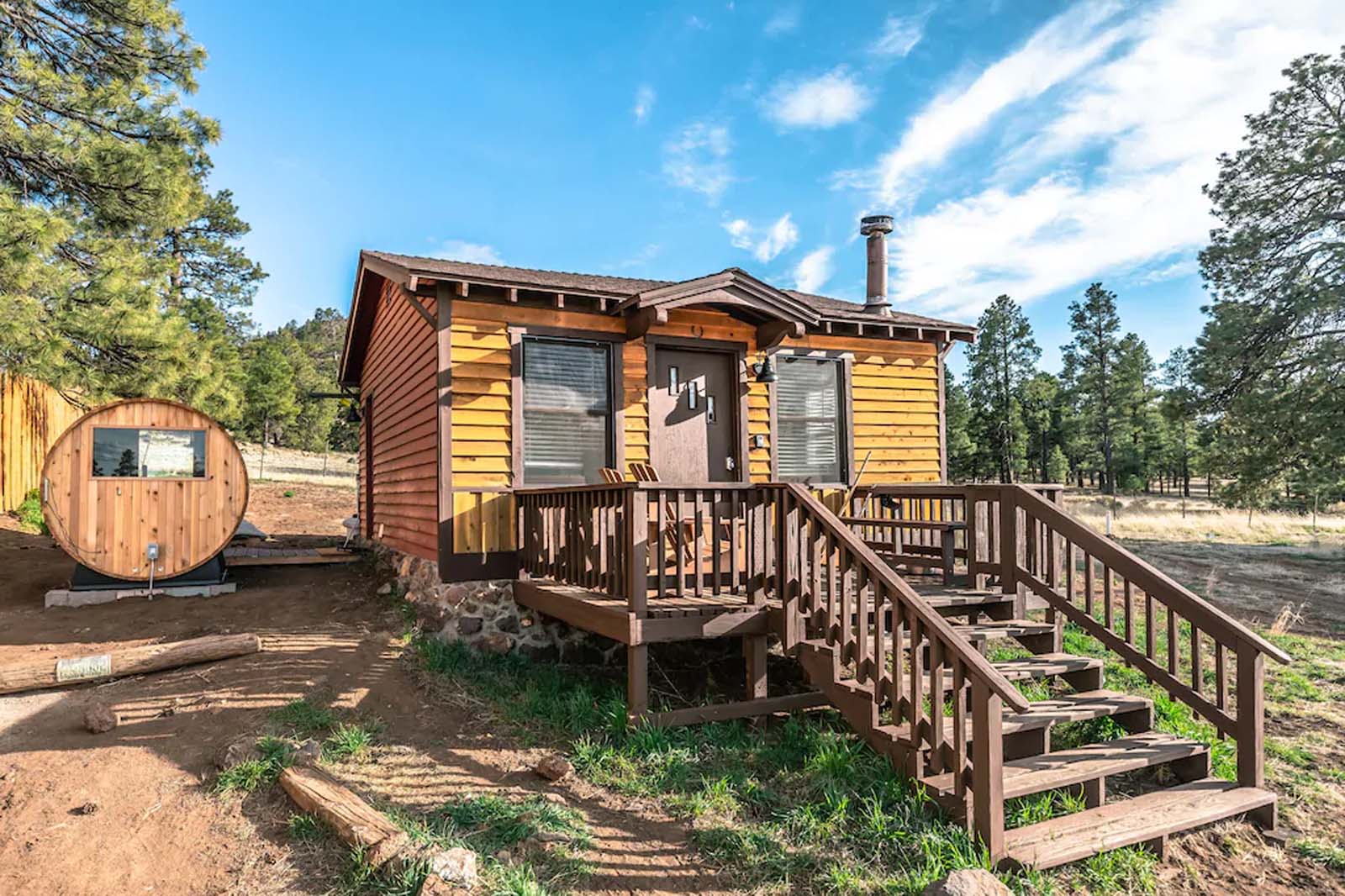 cabins in arizona with sauna
