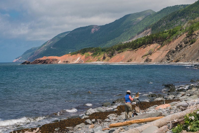 scenic view on the Cabot Trail nova scotia