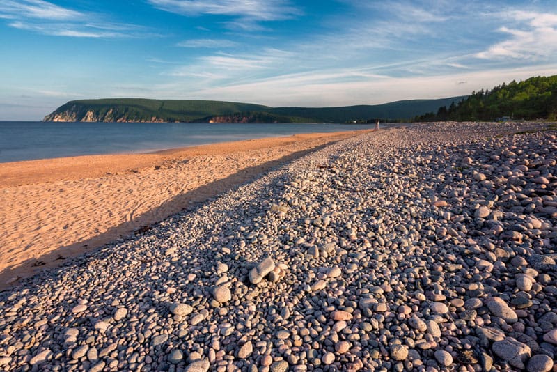 rock beach in Cape Breton Nova Scotia