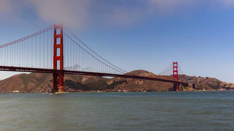 California road trip golden gate bridge