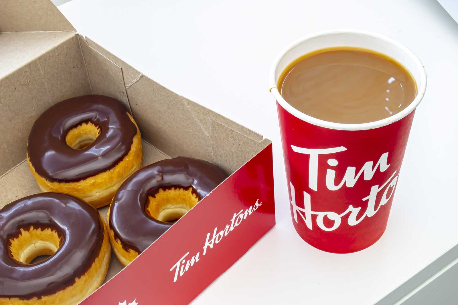 traditional canadian food tim hortons donuts