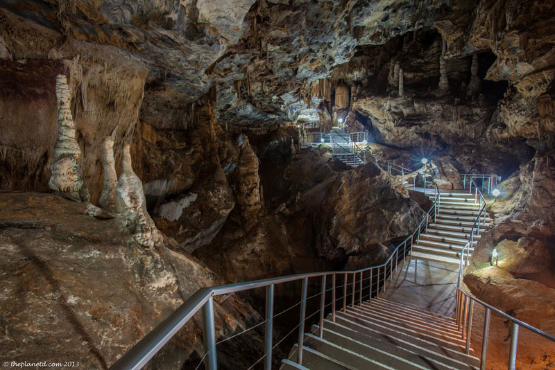 stairs in cave