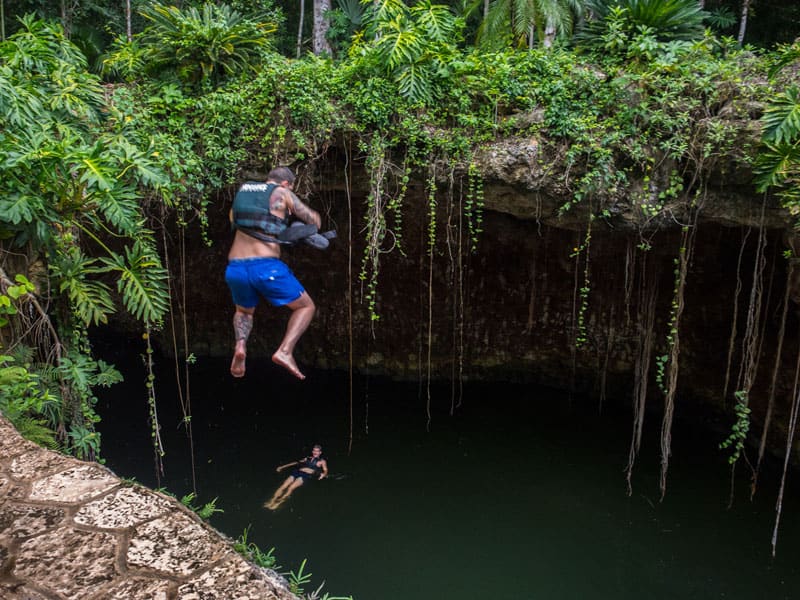 cenote adventure dave jumping