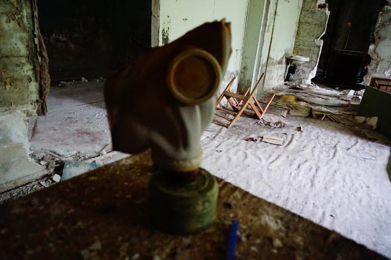 chernobyl pictures | gas mask