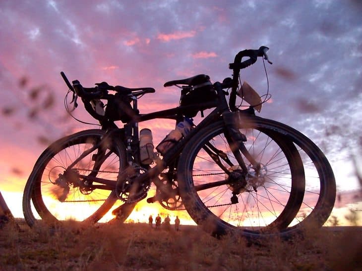 cycle ethiopia sunset