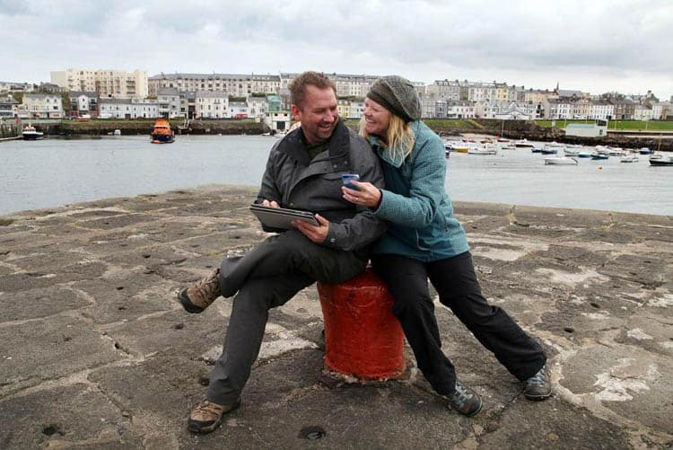 dave and deb in portrush ireland