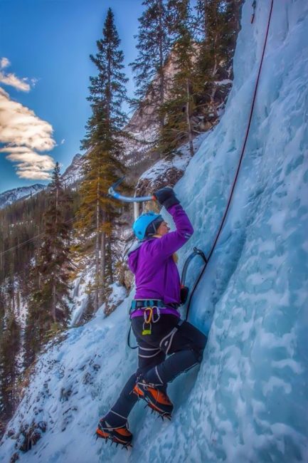 deb ice climbing