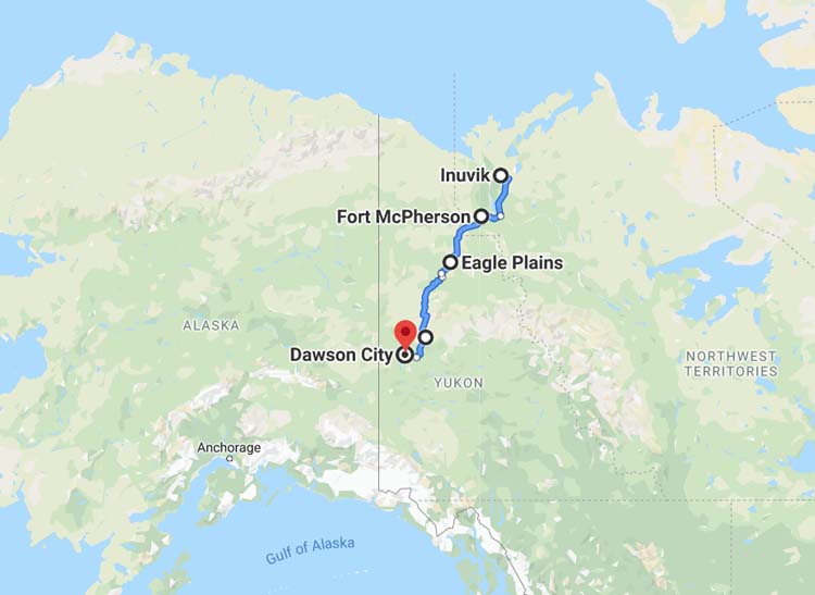 dempster highway map