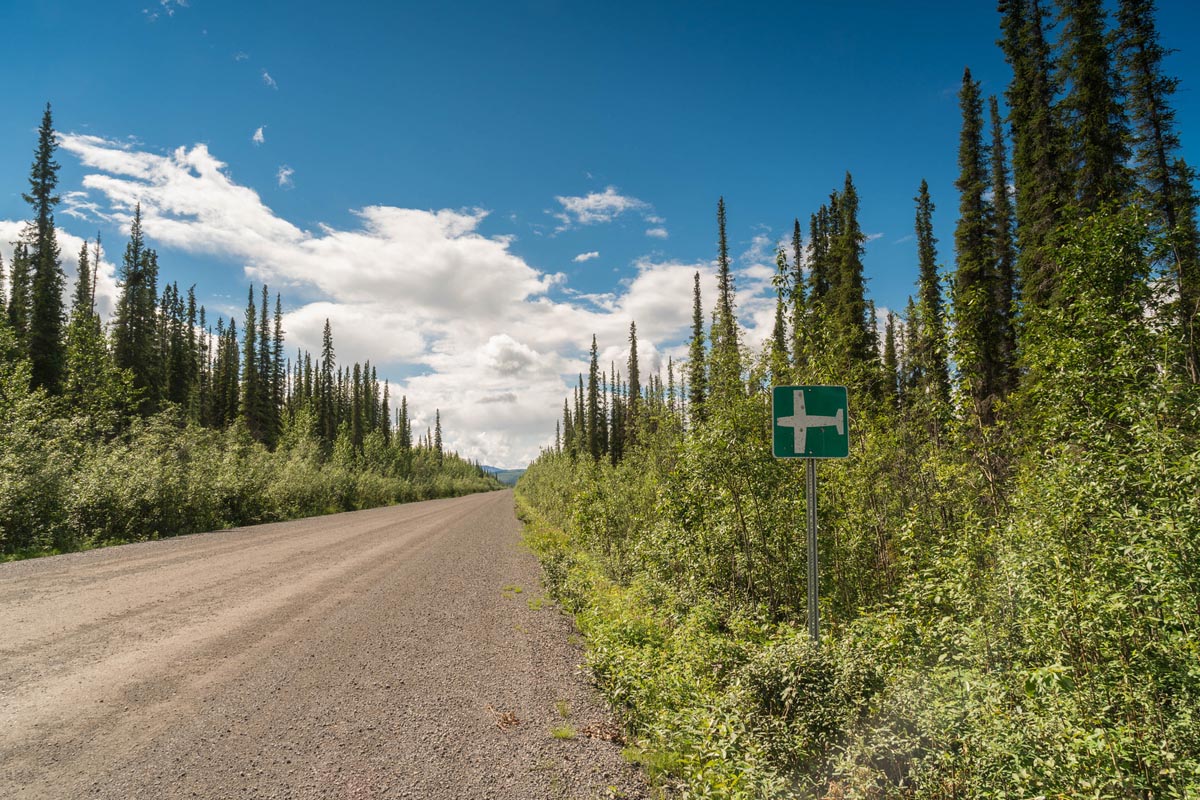 airstrip on dempster highway