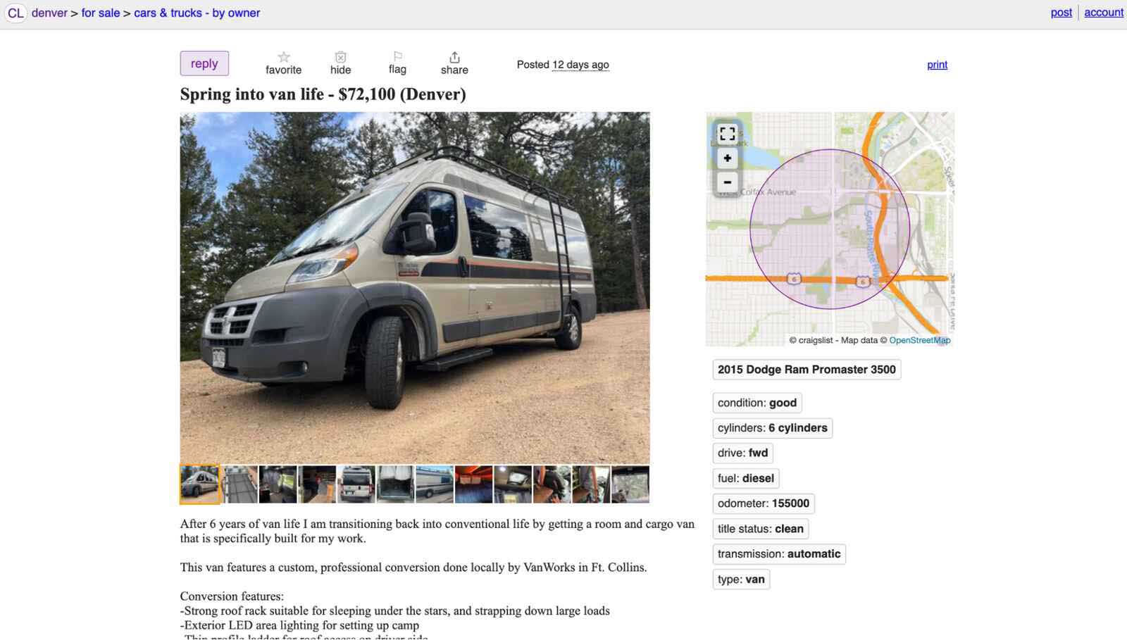 tips for digital nomads costs of converted vans 