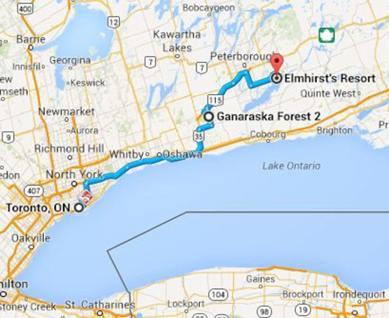 ganaraska forest dirt bike trail map