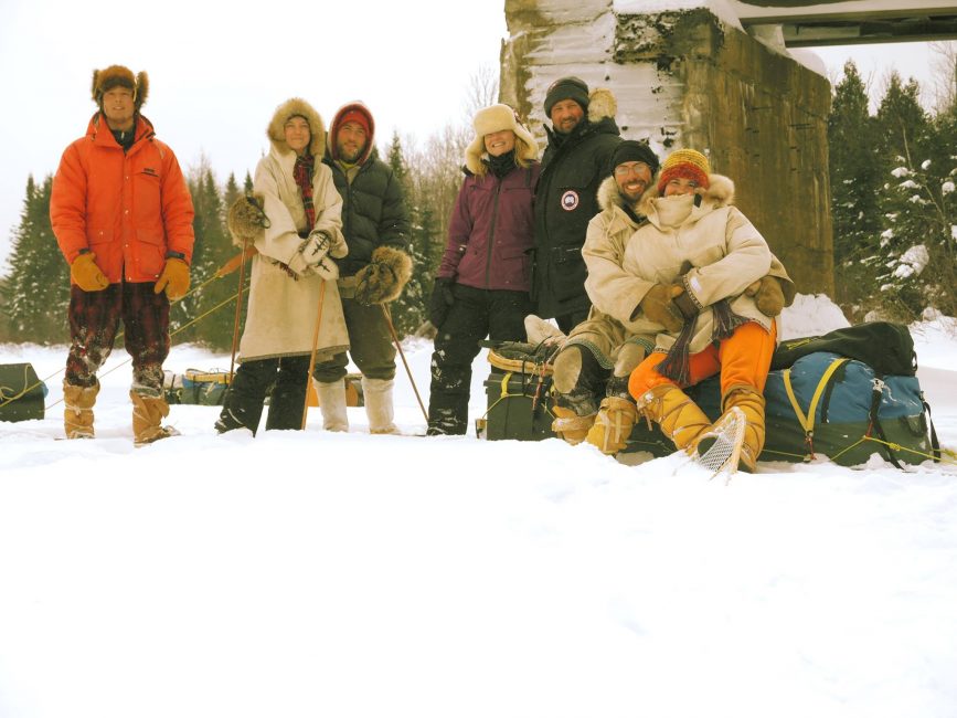 traditional winter trek in Canada Winter camping expeditions
