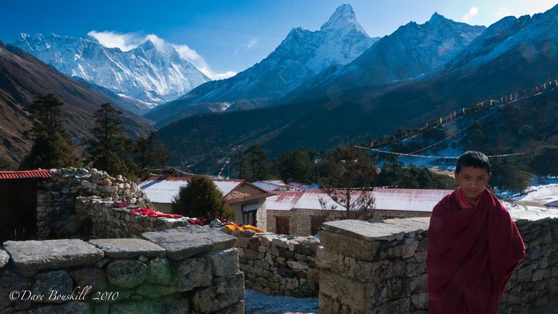 Moine du Trek du camp de base du mont Everest